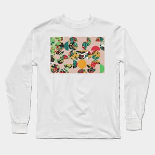 Mid Century Modern Circles #4 Long Sleeve T-Shirt